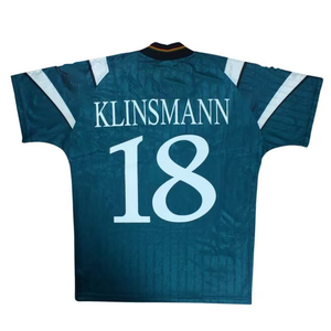 Maillot de football rétro 1996 en gros, version domicile/extérieur Allemagne, maillot de foot respirant à manches courtes en polyester pour l'été - Product Image 1