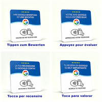 Plaque NFC Google avec autocollant pour avis, plaque de notation NFC Google avec bande adhésive, carte pour avis Google