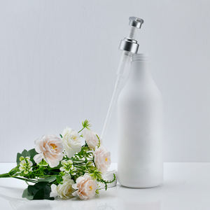 ขวด1L สี<span class=keywords><strong>ขาว</strong></span>แบบนิ่ม<span class=keywords><strong>แชมพู</strong></span>สระผมพร้อมปั๊มสีเงินทำจากพลาสติก HDPE สี<span class=keywords><strong>ขาว</strong></span>ปริมาณมาก - Product Image 3