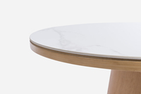 Ventes chaudes, table basse ronde en bambou moderne nordique, table à thé de haute qualité pour salon, meubles élégants pour la maison