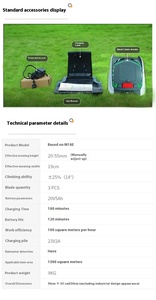 High Efficiency <b>24V</b> <b>Battery</b> Outdoor Robot M18E Fully Automatic Lawn Mower DIY Mobile Phone Planned Path Industrial Wholesale - Product Image 3