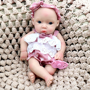 Bambole Reborn VTU da 11 Pollici, Realistiche e Morbide in Silicone, Set Completo di Moda per Bambini, Bambole Neonato Realistiche per Bambine e Bambini - Product Image 2