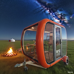 W10 <span class=keywords><strong>Future</strong></span> Mobile Pod 20 ㎡ Espacio de vida inteligente con ventanas panorámicas Ideal para acampar al aire libre y Glamping Resorts - Product Image 4