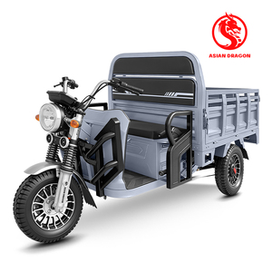 รถสามล้อไฟฟ้า 60V 800W แบบมีหลังคา ระยะทางวิ่งไกล (30-50 กม.) ความเร็ว 30-50 กม./ชม. สำหรับการส่งของในเมือง มอเตอร์กำลังสูง 1000 วัตต์ - Product Image 2
