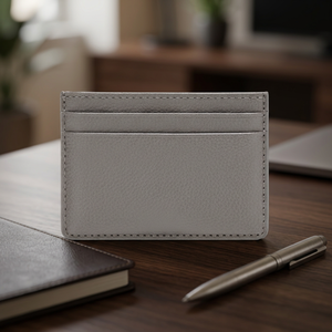 WRIZA New Trendy Modern Cross Pattern <b>Business</b> <b>Card</b> <b>Holder</b> Keychain Set with Large Capacity Multiple <b>Card</b> Slots Gift - Product Image 2