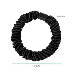 Chouchous en satin de soie pour femmes - Petite taille, design doux et mignon, pour fêtes, accessoires pour cheveux épais et bouclés, cadeau - Product Image 2