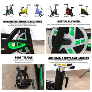 Entraîneur de vélo de gymnastique Cyclisme intelligent Heavy Duty Spin Bike Professional Spinning Bike Cycle Exercise Commercial Magnetic avec écran - Product Image 3