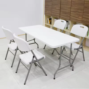 <span class=keywords><strong>6</strong></span> <span class=keywords><strong>Foot</strong></span> LongOutdoor <span class=keywords><strong>Folding</strong></span> <span class=keywords><strong>Table</strong></span> Garden Furniture Mesa quadrada branca portátil - Product Image 2