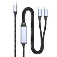 Câble USB-C tressé ignifuge PD de 1,2 mètre 100W à charge rapide, qualité supérieure, pour ordinateur portable, MacBook, iPhone 16, 17 et autres appareils de marque