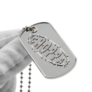 Ornamen kustom Tag anjing logam kosong kuningan campuran seng nikel 3d basket olahraga kompetisi anjing Tag kalung dogtag - Product Image 6