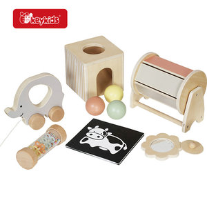 Kit di gioco sensoriale in legno Montessori <span class=keywords><strong>6</strong></span>-in-1 <span class=keywords><strong>giocattoli</strong></span> educativi per bambini 0-12 <span class=keywords><strong>mesi</strong></span> W12F277 - Product Image 1