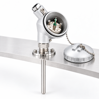 WZP-330/WRN-330 Termokopel Flens Aktif PT100 Sensor Suhu Tahan Platinum OEM IP65 Baja Tahan Karat 0.5C