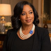 Collier tendance avec pendentif symbole Zeta Phi Beta, chaîne à 3 rangs de perles d'imitation, en alliage de zinc, cadeau idéal pour les sororités