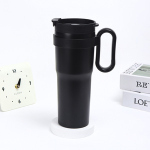 Mug de voyage isotherme en acier inoxydable Creative Giant 40oz avec poignée, portable, écologique, pour voiture - Product Image 2