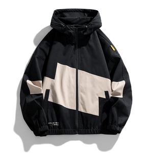 Customized Logo Men's Joker Windproof Breathable Collar Jacket Fashion Color <b>Matching</b> Trendy for Spring Autumn Winter <b>Long</b> - Product Image 3