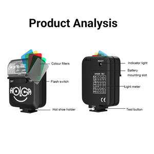 HOLGA F12プロ用カメラフラッシュデジタル & フィルムカメラ付きホットシューインターフェイスAAバッテリー駆動ポータブル - Product Image 5