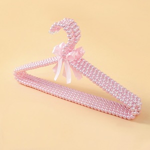 Cintres en <span class=keywords><strong>Plastique</strong></span> <span class=keywords><strong>Rose</strong></span> Perles pour Femmes - Product Image 4