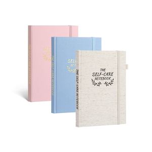Custom LOGO Fabric Self-Care Leather Cover Hardcover Diary Notebook with Logo-A5 Size 100 Sheets Deluxe Edition <b>Gift</b> - Product Image 1