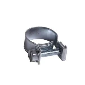 Mini Hose Clamps Stainless/Carbon Steel Screw Small thin-walled hose Customized Plain Zinc stainless steel pipe clamp