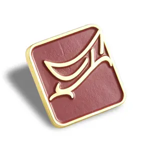 New Arrival 2023 Custom Men'S Ladies Uniform Suit Name Letter Metal Gold Silver Brooch Lapel Pins