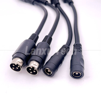 4-Pin Mini-DIN auf DC-Buchse 5,5x2,1mm Stromverlängerungskabel für Kamera DVD TV PC Barcode-Drucker