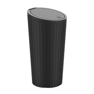 Cubo de basura para coche con apertura de un clic, tapa de PVC y plástico, soporte para vasos en el reposabrazos, caja de almacenamiento impermeable, tubo de almacenamiento en forma de copa - Product Image 2