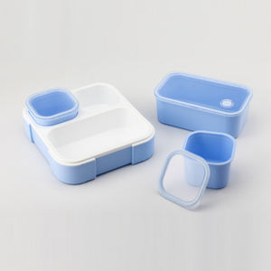 3 डिब्बे प्लास्टिक Bento टिन दोपहर के भोजन के बॉक्स के लिए Bpa मुक्त बच्चों भंडारण बक्से और डिब्बे खाद्य कंटेनर आयत 3-7 दिनों आधुनिक - Product Image 6