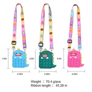 2024 Kids Mini Handbags Pop Purse Coin Cute <b>Silicone</b> <b>Rubber</b> Avocado Squeeze Fidget Toy Crossbody Purse Coin - Product Image 6