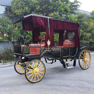 Carro Eléctrico Turístico Estilo Carruaje de Caballos con Interior Personalizado para Transporte en Ciudades Históricas, Parques Temáticos y Resorts - Product Image 1