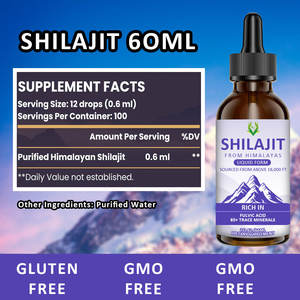 Private Label 100% Pure Himalayan Shilajit Liquid Drops 85 Trace <b>Minerals</b> Shilajit Extarct Supplement Support Immune System - Product Image 2