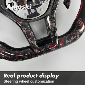 <span class=keywords><strong>Volant</strong></span> sport en fibre de carbone forgé sur mesure pour Mercedes-Benz <span class=keywords><strong>AMG</strong></span> C63 Coupé W204 W205 2012-2018 avec écran LED intelligent - Product Image 5