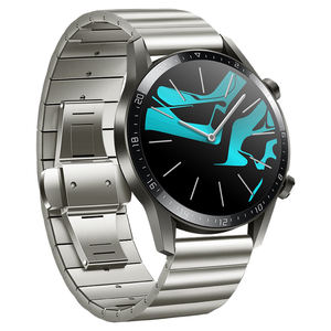 Trendybay Bracelet de montre de remplacement en acier inoxydable Bracelet Boucle papillon Conception en bambou pour <span class=keywords><strong>Huawei</strong></span> <span class=keywords><strong>GT2</strong></span> 46MM <span class=keywords><strong>Smartwatch</strong></span> Bands - Product Image 2