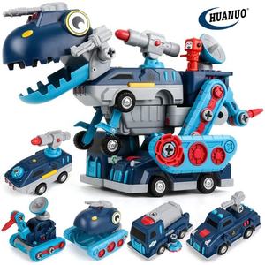 Jouet <span class=keywords><strong>robot</strong></span> transformable pour enfants, blocs de construction magnétiques à assembler 5 en 1, vente chaude - Product Image 1