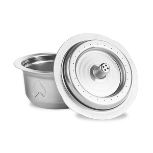 <span class=keywords><strong>Capsule</strong></span> de café réutilisable et rechargeable en acier inoxydable 304 de 10g pour café moulu, outils de café DIY, fournie par l'usine - Product Image 3