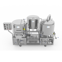 Chaisse de brassage 300L Star à 3 cuves en acier inoxydable 304 de qualité alimentaire avec système de contrôle PID pour la brasserie, solution clé en main en promotion
