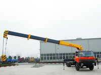 12 tonnes SQ12SK3Q grue hydraulique montée sur camion avec godet à saisir télécommande sans fil flèche d'articulation Options de flèche télescopique
