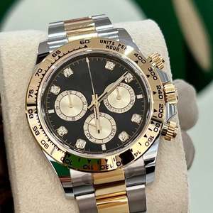 Reloj Mecánico Automático Cronógrafo de Tres Ojos de Lujo para Hombre, de Alta Calidad, Luminoso, Movimiento 4131, Correa de Acero Inoxidable de Dos Colores - Product Image 3