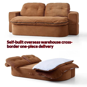 Canapé-<span class=keywords><strong>lit</strong></span> modulaire en tissu compressé sous vide, pliable, convertible, amovible, lavable, design gain <span class=keywords><strong>de</strong></span> place, extensible, OEM - Product Image 3