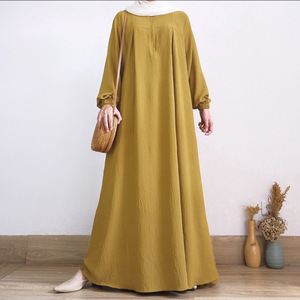All'ingrosso EID islamico alla moda <span class=keywords><strong>elegante</strong></span> Khaleeji modesto Abaya <span class=keywords><strong>Donna</strong></span> Musulmana Dubai signore donne musulmane vestono ragazze Casual Abaya - Product Image 5