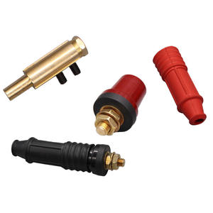 Ruiling K10P Red <b>Black</b> Quick Connector Tapered Straight Plug Socket Adapter for Welding Machines - Product Image 4