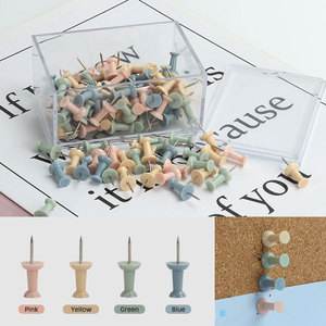 Оптовая продажа, 4 цвета, разноцветные, пластиковые и металлические иглы, декоративные Накладные на большой палец, 120 шт. - Product Image 3