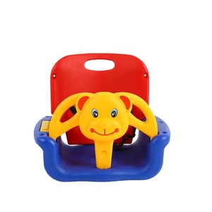 Chaise suspendue musicale double en plastique pour enfants, motif dessin animé, pour l'extérieur, balançoire pour bébé, jouets domestiques, vente en gros directe usine - Product Image 3