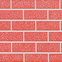 Panneau mural sandwich décoratif gaufré en pu Grande brique standard extérieure