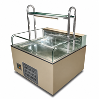 Petite vitrine réfrigérée pour boulangerie, à température unique, refroidissement par air, pour la présentation de sandwichs et de gâteaux, idéale pour les petits espaces
