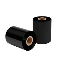 4.33" X 984" 110mm X 300m 24mm Pita Transfer Termal Tahan Gores Berlapis Lilin Kompatibel untuk Printer Label HP