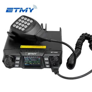 Ecome MT-690 Mobile Vehicle Car Radio Base Station 10KM Durable Analog VHF UHF Dual Frequency 100W Transceiver