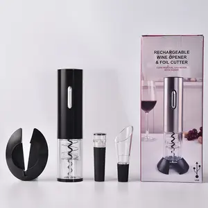 Cavatappi automatico per bottiglie di vino più popolare con Kit taglierina per Foil Set regalo apribottiglie elettrico ricaricabile