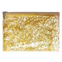 Sac personnalisable à paillettes pour femmes, pochette cosmétique en PVC, confettis de maquillage, imperméable, avec fermeture éclair, nouveauté