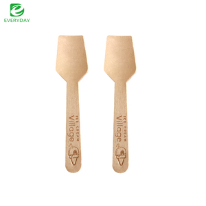 EVERYDAY <strong>Compostable</strong> Wood Cutlery <strong>Small</strong> Dessert Spoons Natural Eco-Friendly Sustainable Alternative to Plastic - Product Image 6