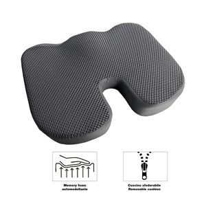 Coussin de siège - Housse de siège de voiture universelle, tissu et mousse à mémoire de forme, noir Simoni Racing - Product Image 1